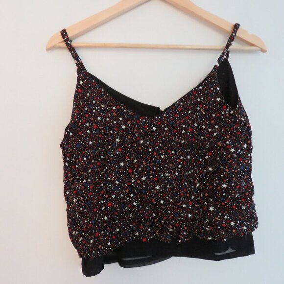 MADEWELL Button-Down Cami in Starry Night Starry Dark Mediterranean - Size 0 - Picture 9 of 11